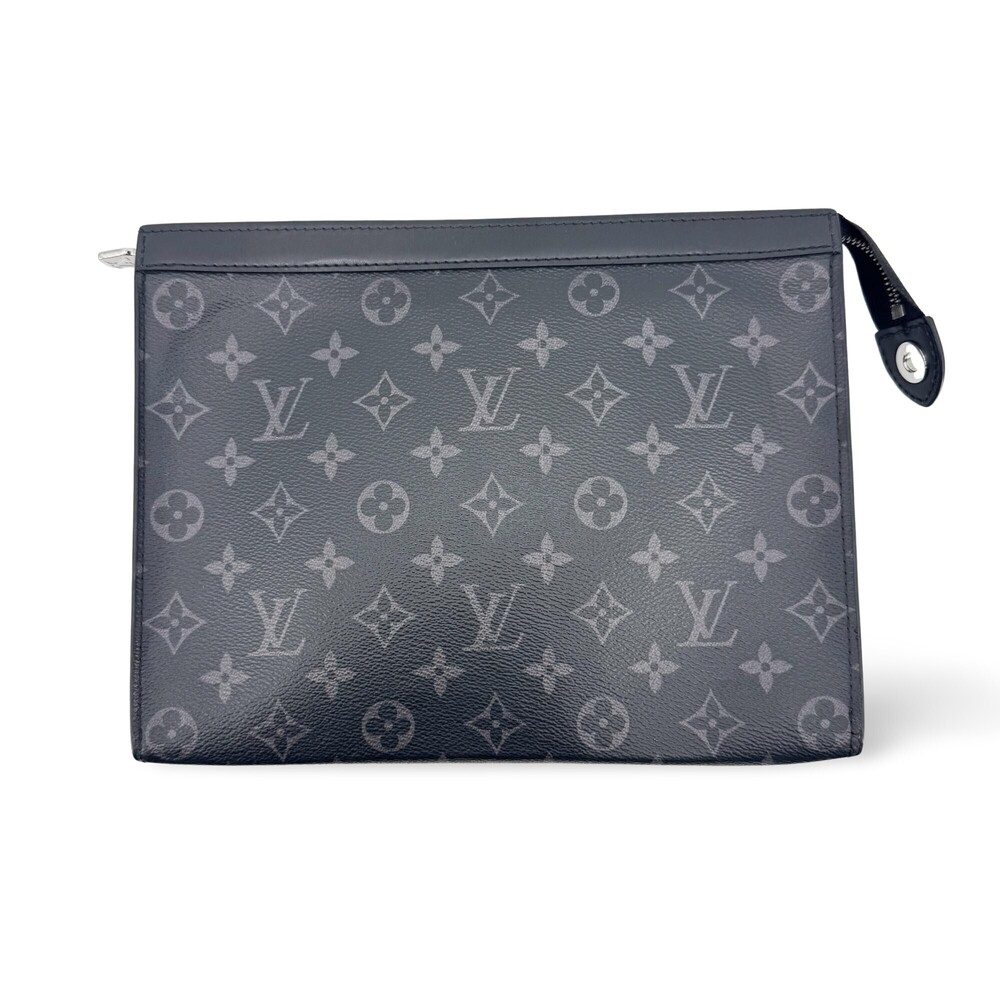Louis Vuitton Pochette Voyage Reverse Monogram Eclipse Canvas MM